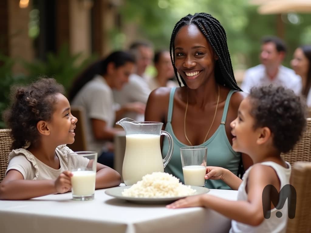 Rice Milk with Cinnamon with family