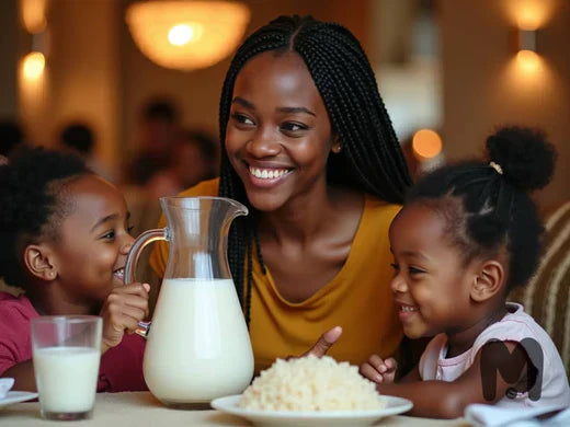 Benefits of Rice Milk with family