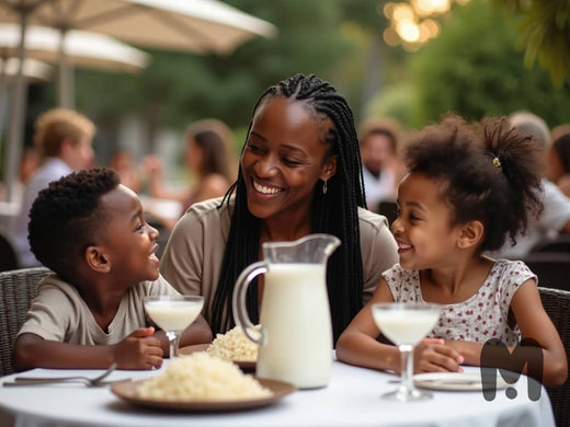 rice milk and infants with mother & baby