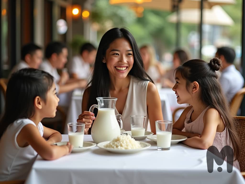 Vanilla Rice Milk with family