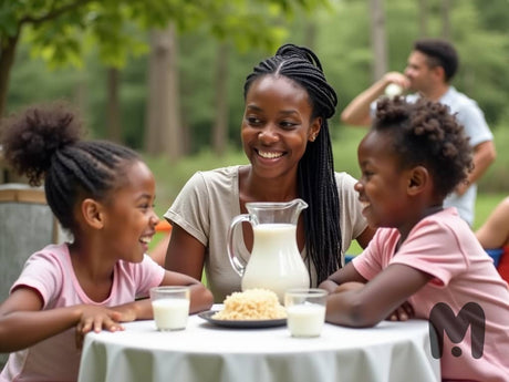 Rice Milk vs. Almond with family