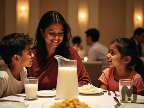 Rice Milk vs. Oat Milk with family 