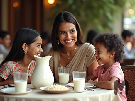 Rice Milk Creamer with family