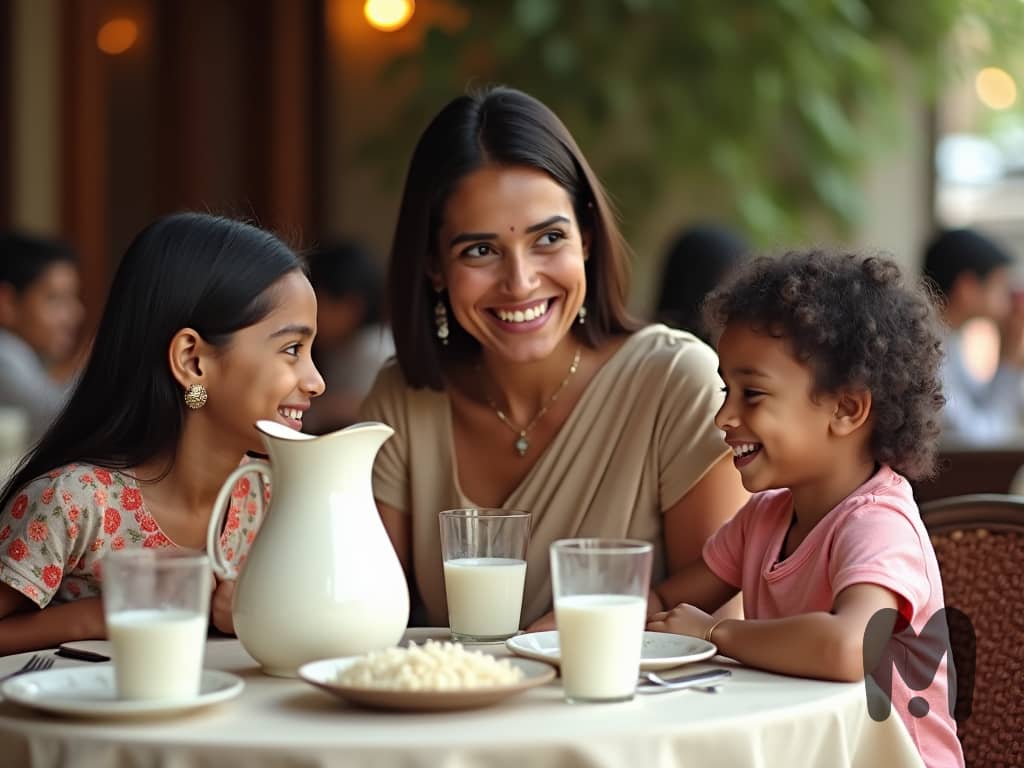 Rice Milk Creamer with family
