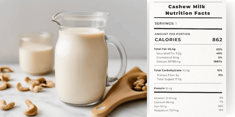 Cashew Milk Recipe with milk